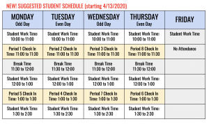 glenbard south calendar 2021 Glenbard South High School E Learning Student Schedule glenbard south calendar 2021